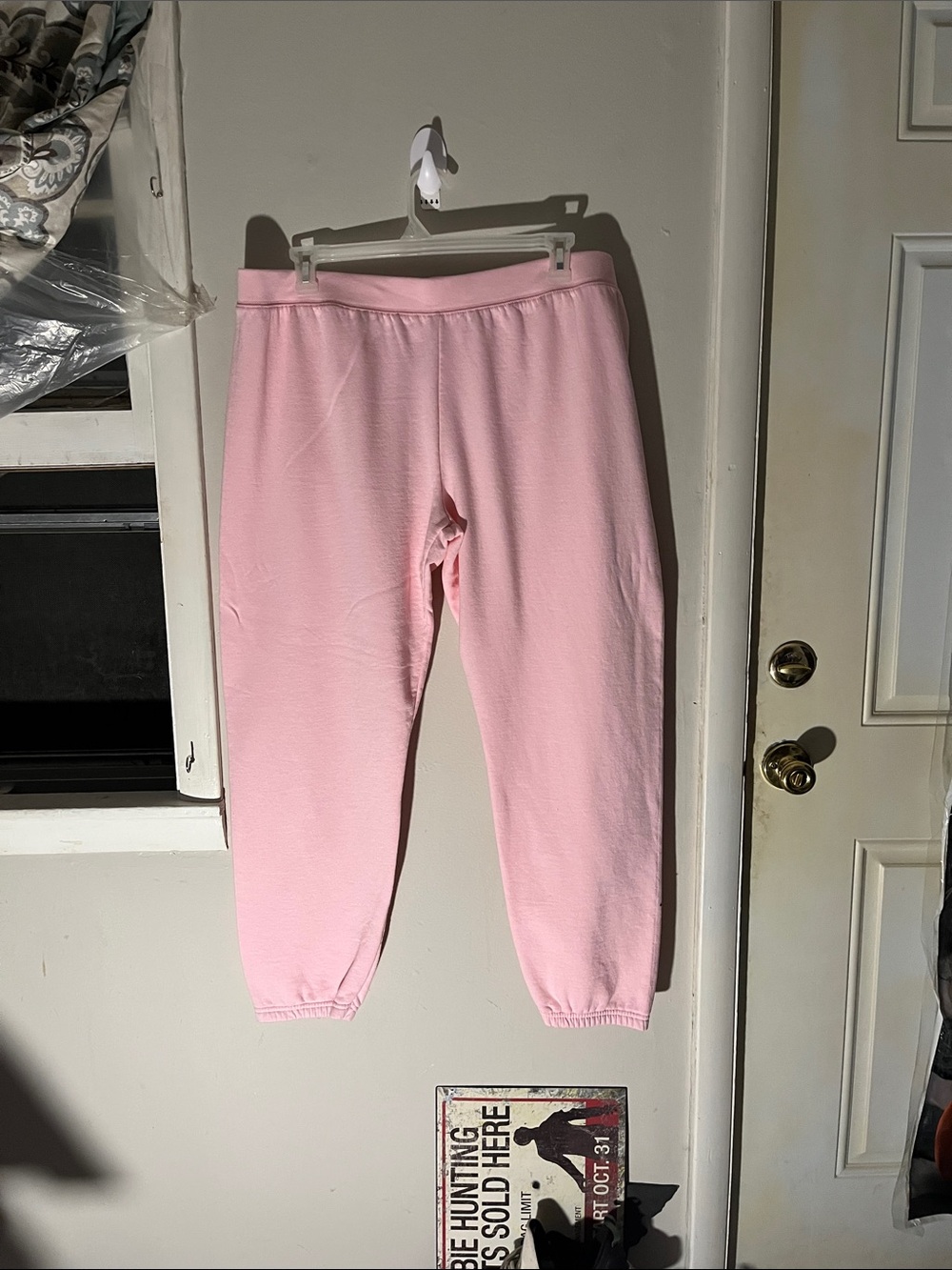 Hanes Light Pink Women's Jogger Sweatpants